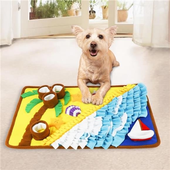 Snuffle Mat for Dogs Polar Fleece Pet Feeding Mats Puzzle Toys, 1PC - Picture 6 of 6